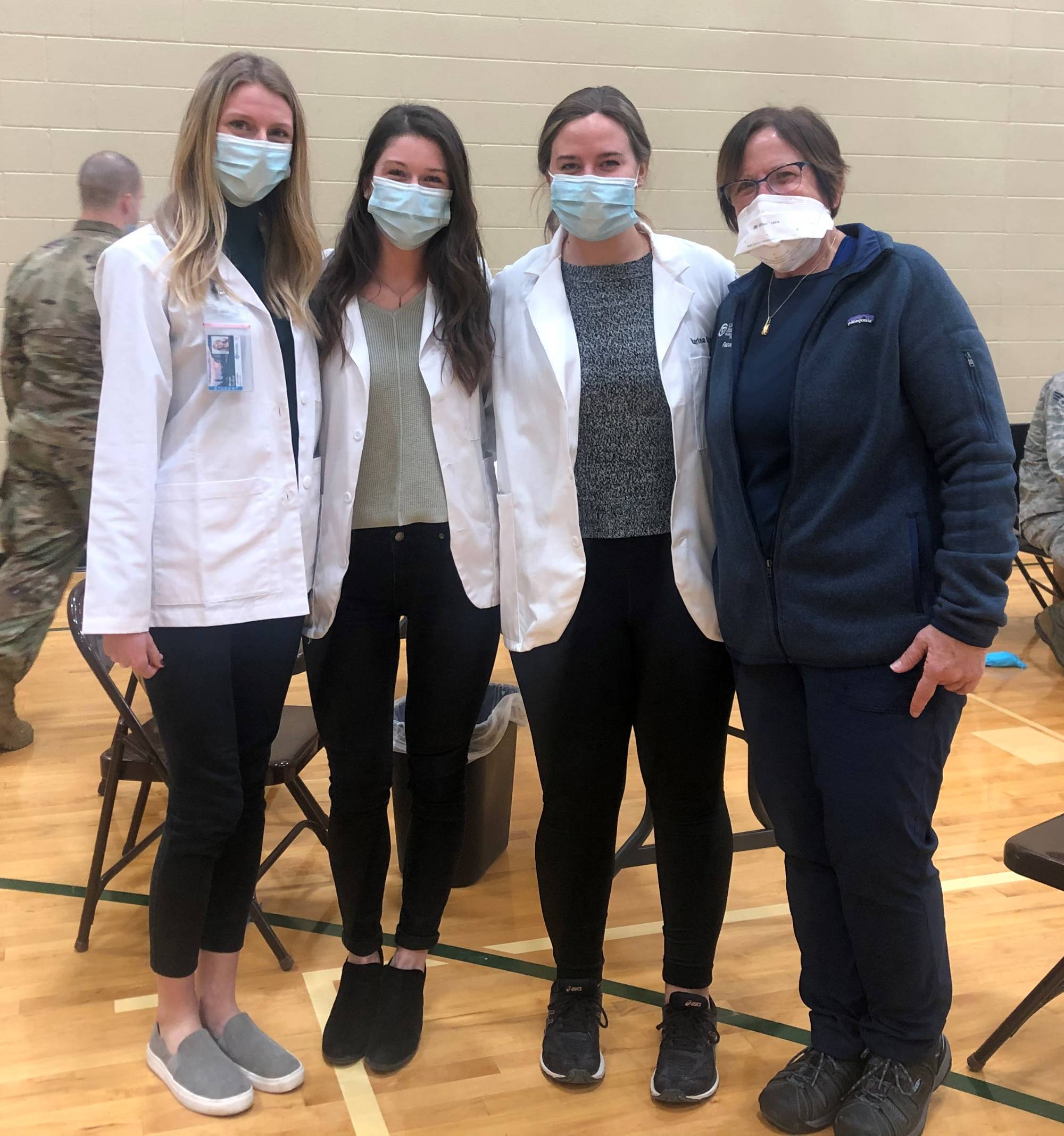 Traverse City GVSU's PA students help administering Covid-19 vaccinations